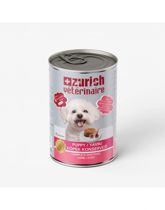 Zurich Veterinaire Pate Kuzulu Yavru Köpek Konservesi 415 gr