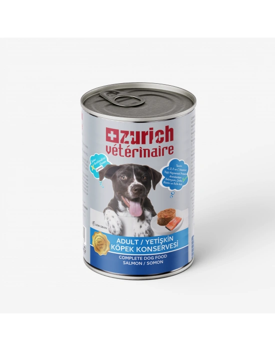 Zurich Veterinaire Pate Somonlu Yetişkin Köpek Konservesi 415 gr