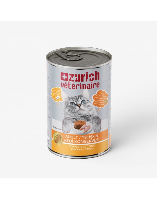 Zurich Veterinaire Pate Tavuklu Yetişkin Kedi Konservesi 415 gr