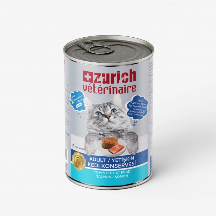 3E Grup - Zurich Veterinaire Pate Somonlu Yetişkin Kedi Konservesi 415 gr