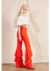 Fiesta Ruffled High Waist Pants