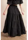 Midnight Taffeta Skirt