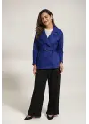 Saphira Blue Belted Jacket