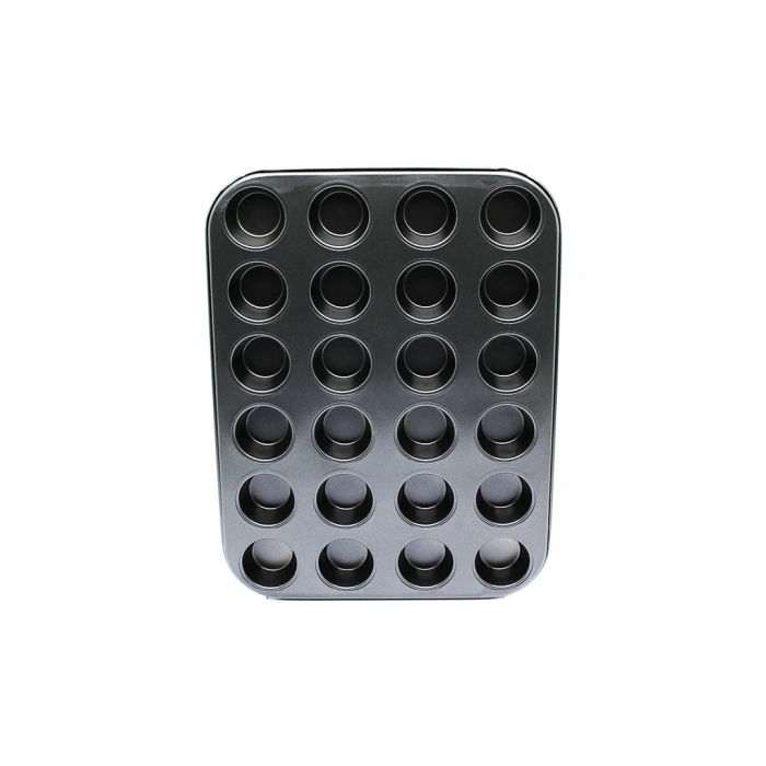 24 GÖZLÜ METAL - SİYAH MUFFIN KEK KALIBI (5250)