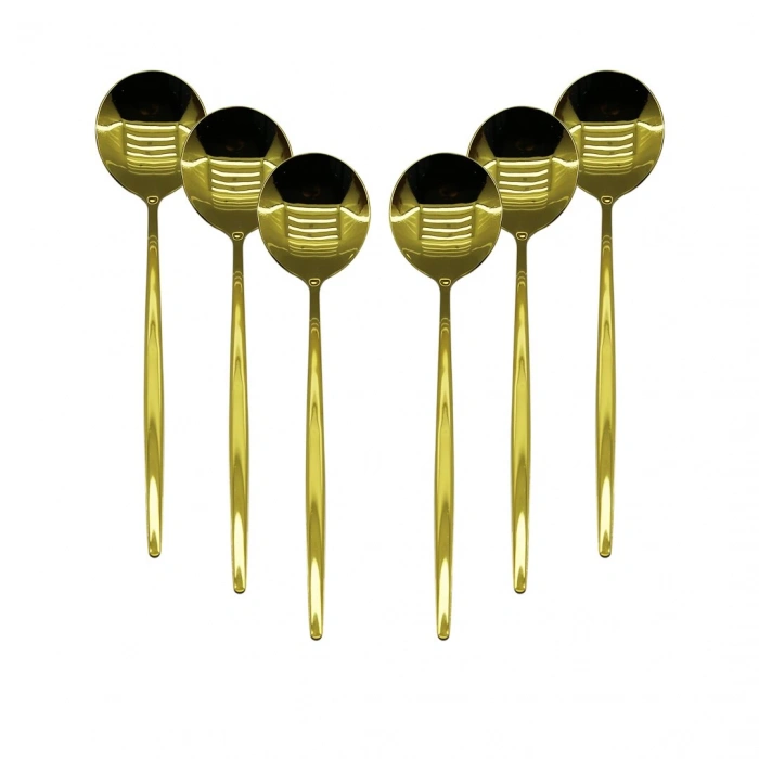 6 PCS GOLD YEMEK KAŞIK SETİ (5250)
