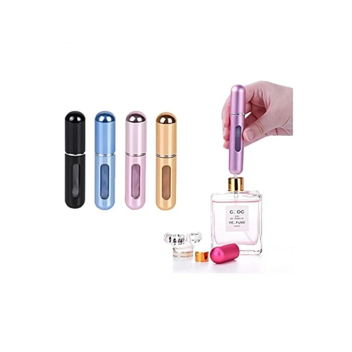 3’lü Doldurulabilir Parfüm Şişesi – 5 ml | Renk Seçimiyle Kendi Tarzını Yarat