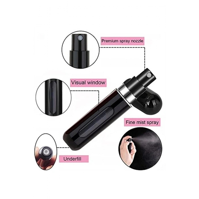 3’lü Doldurulabilir Parfüm Şişesi – 5 ml | Renk Seçimiyle Kendi Tarzını Yarat