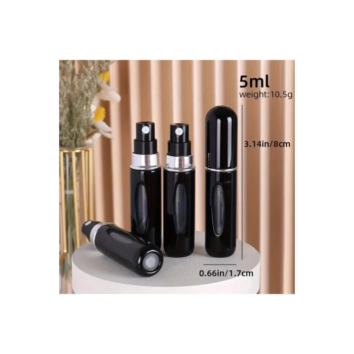 Taşınabilir Ve Şık Cep Parfüm Şişesi - 4lü Set (5 ML)