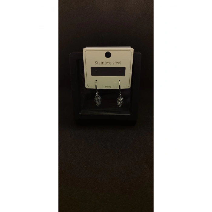 stainless steel yaprak desenli paslanmaz çelik küpe