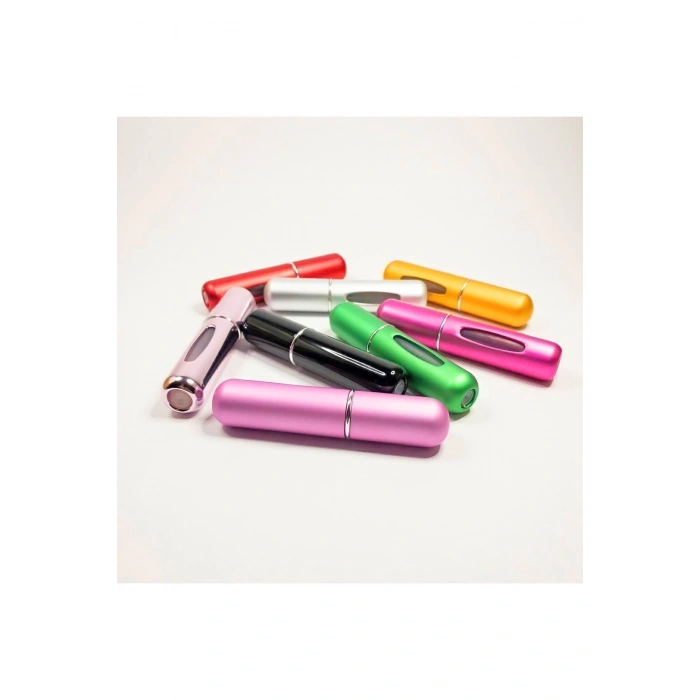 Parfüm Şişesinden Doldurulabilir Çanta Içi Parlak Pembe Mini Cep Parfüm Şişesi 5 ml