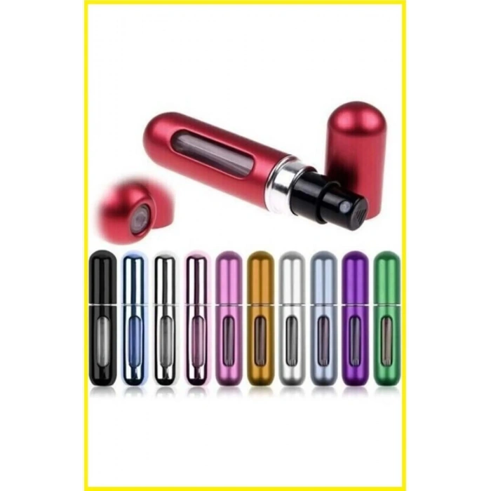 2adet Parfüm Şişesinden Dolabilir Yedek Cep Parfüm Şişesi, Seyahat Tipi Mini Sprey Şişe