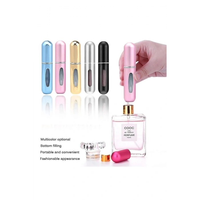 Doldurulabilir Mini Parfüm Şişesi Çanta Cep Mini Parfüm Doldurulabilen Fısfıslı Şişe