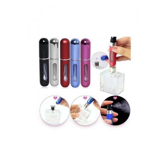 Mini Doldurulabilir Parfüm Şişesi Cep Parfüm Şişesi Seyahat Boy Gold