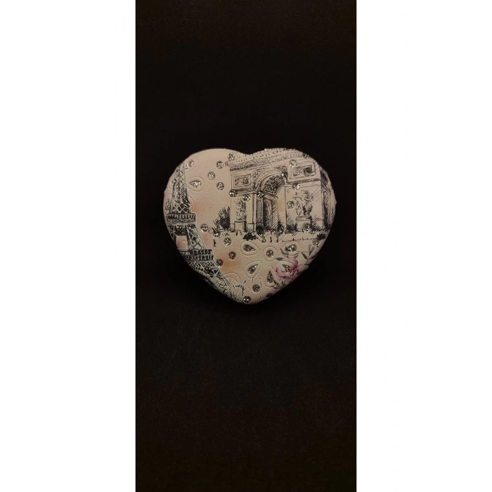 Kalp Desenli Makyaj aynası