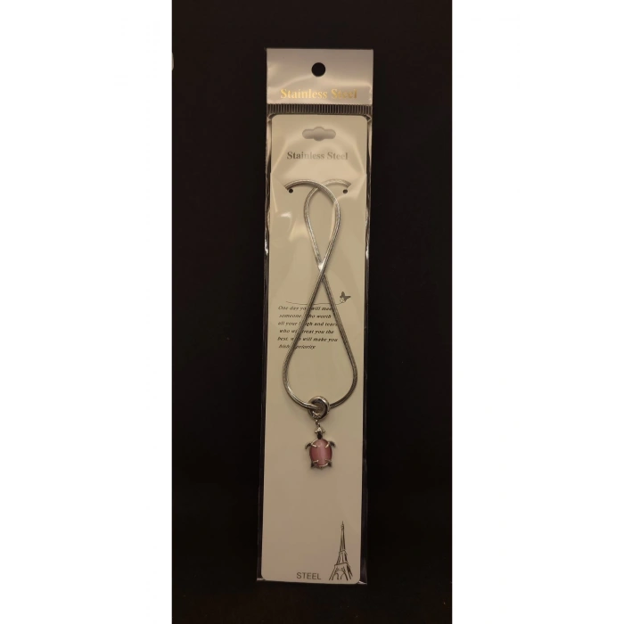 Diyar-I Fırsat Zirkon Pembe Taşlı Kolye