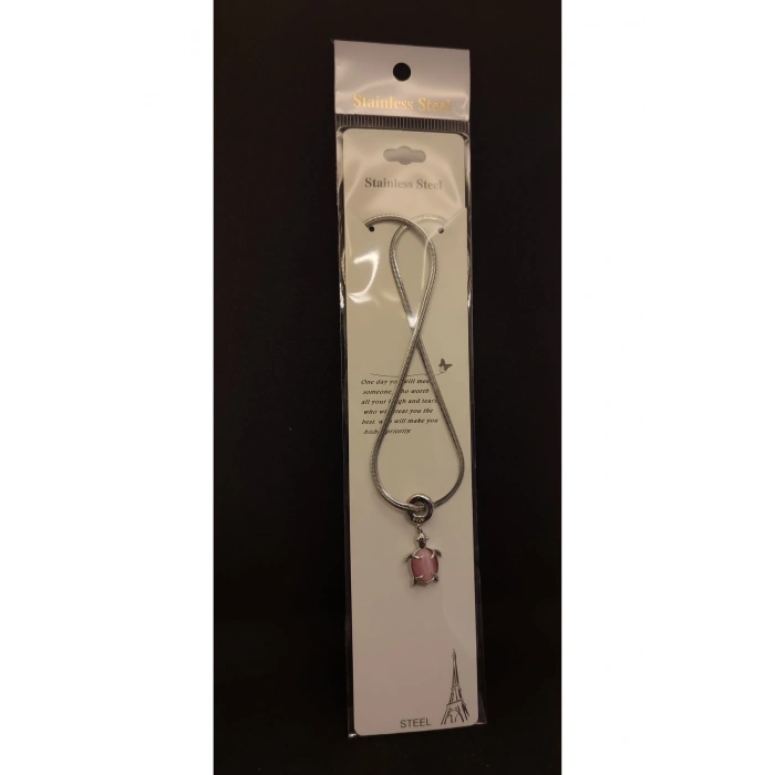 Diyar-I Fırsat Zirkon Pembe Taşlı Kolye