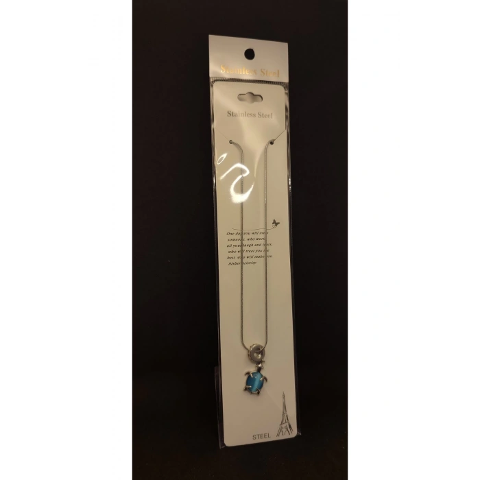 Diyar-I Fırsat Mavi Taşlı Kolye