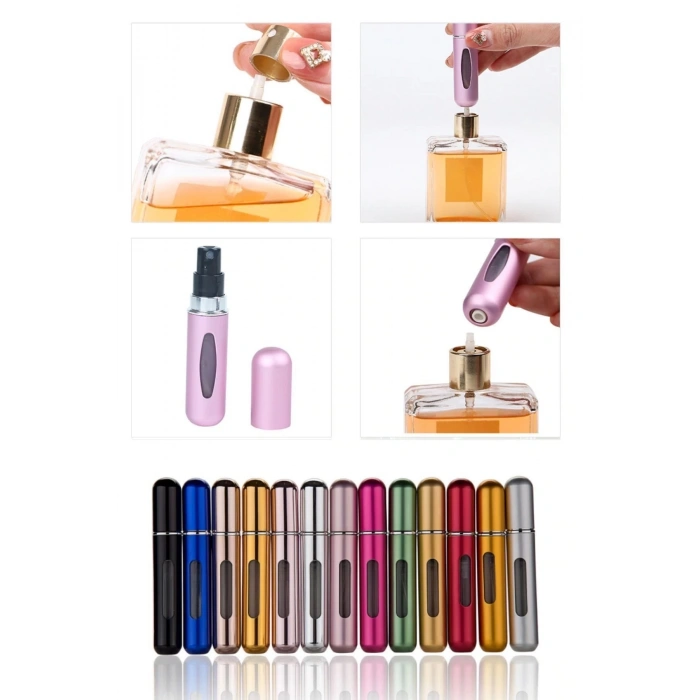 Parfüm Şişesinden Dolabilir Yedek Cep Parfüm Şişesi Aparatı (4767) - Kotyora
