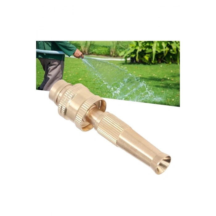 Hortum Başlığı Kelepçeli Ayarlanabilir Basınçlı Hortum Ucu Tazyik Aparatı Gold Renk