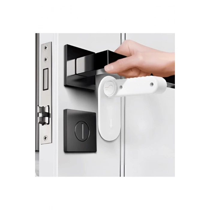 2 ADET Pratik Çocuk Koruyucu Kapı Kolu Kilidi