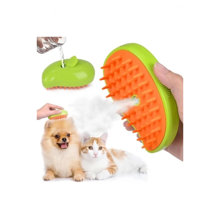Pratik Şarjlı Soğuk Buharlı Kedi Köpek Fırçası Tarağı ( Lisinya )