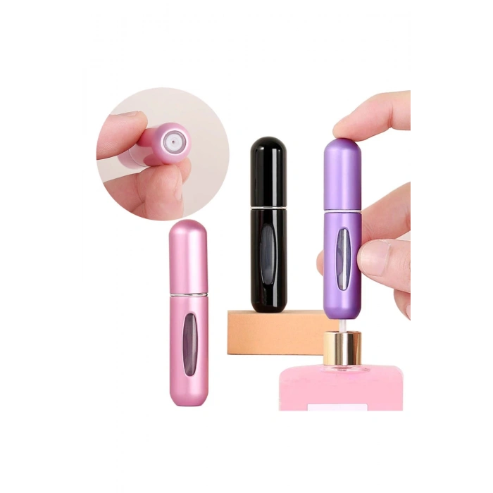 Mini Boy Doldurulabilir Parfüm Şişesi Asorti Renk 1 Adet