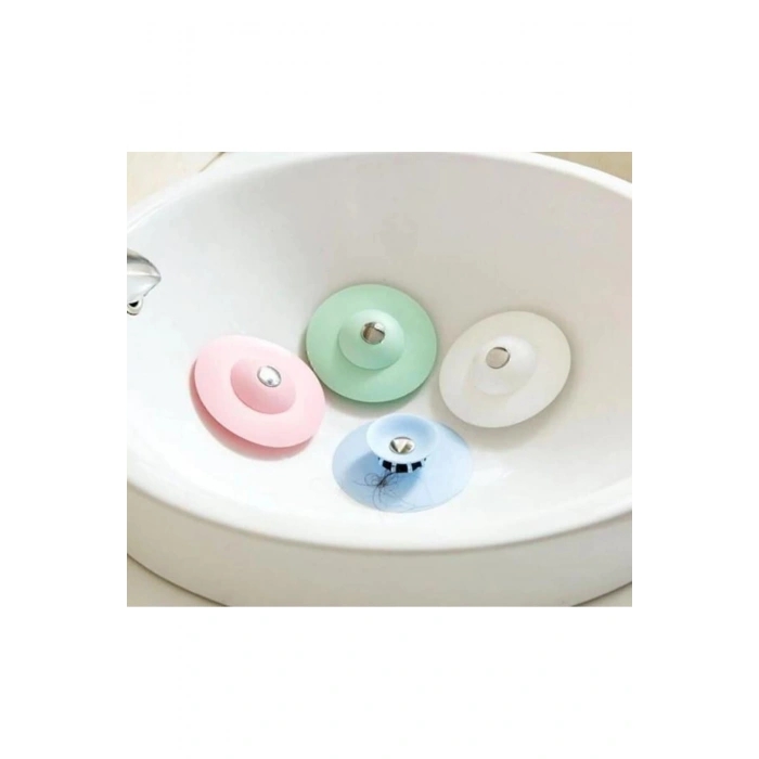 Lavabo Ve Küvet Tıkacı Süzgeç Silikon Lavabo Gider Tıpası 1 Adet