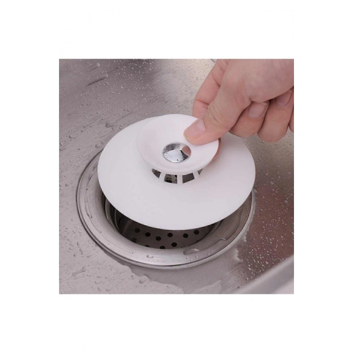 Lavabo Ve Küvet Tıkacı Süzgeç Silikon Lavabo Gider Tıpası 1 Adet