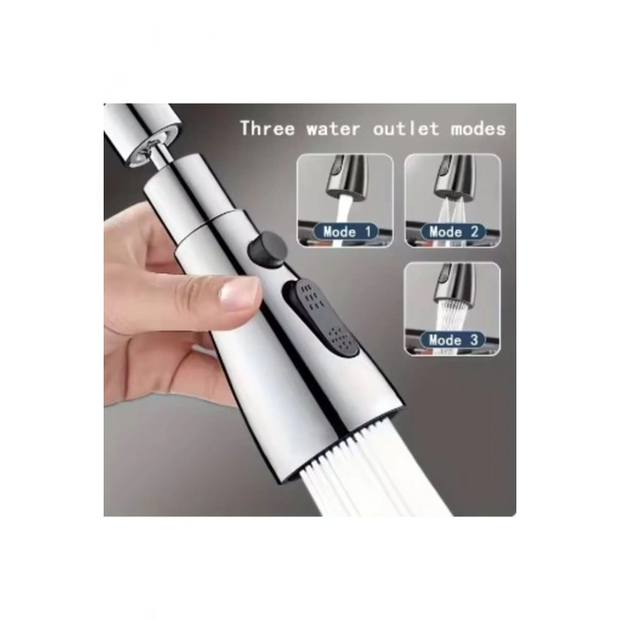 3 Fonksiyonlu Metalik Musluk Başlığı