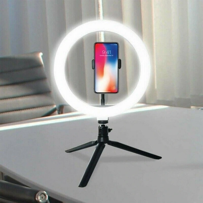8inç 20cm Youtube Instagram Tiktok Selfie Stüdyo Video Fotoğraf Ring Light Tripod Led Halka Işık (5250)