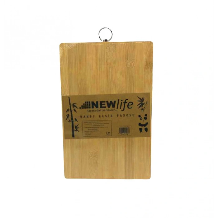 AHŞAP KOYU BAMBU KESİM PANOSU METAL KULPLU 18X28CM (5250)