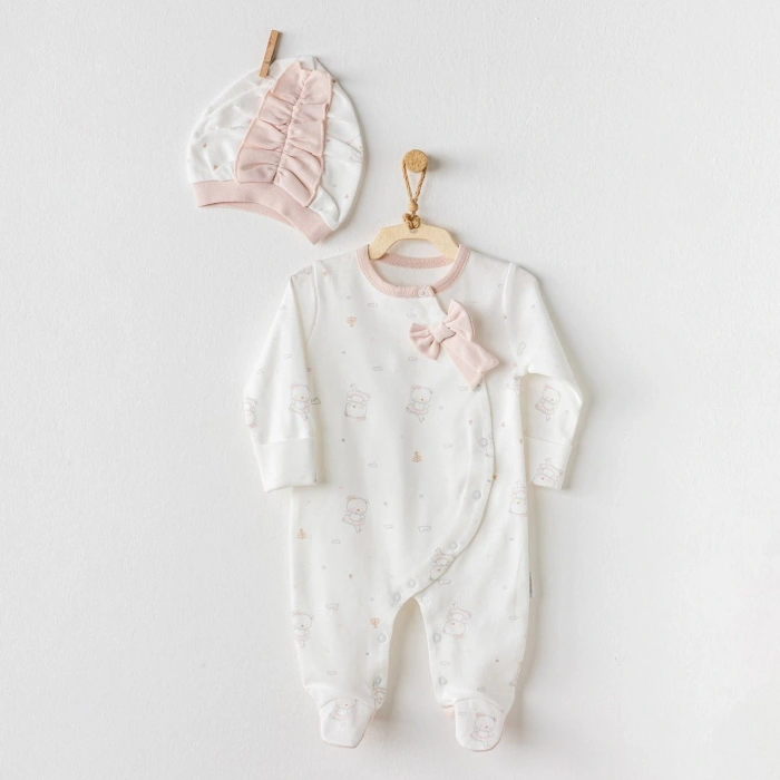 Andywawa AC24138 Ballerina Bebe Tulum Takım Ekru