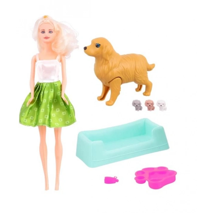 Anlily Bebek ve Yavrulayan Köpek Seti - 02438