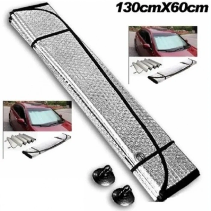 Araba Ön Cam Güneşliği 130*60 cm Parlak