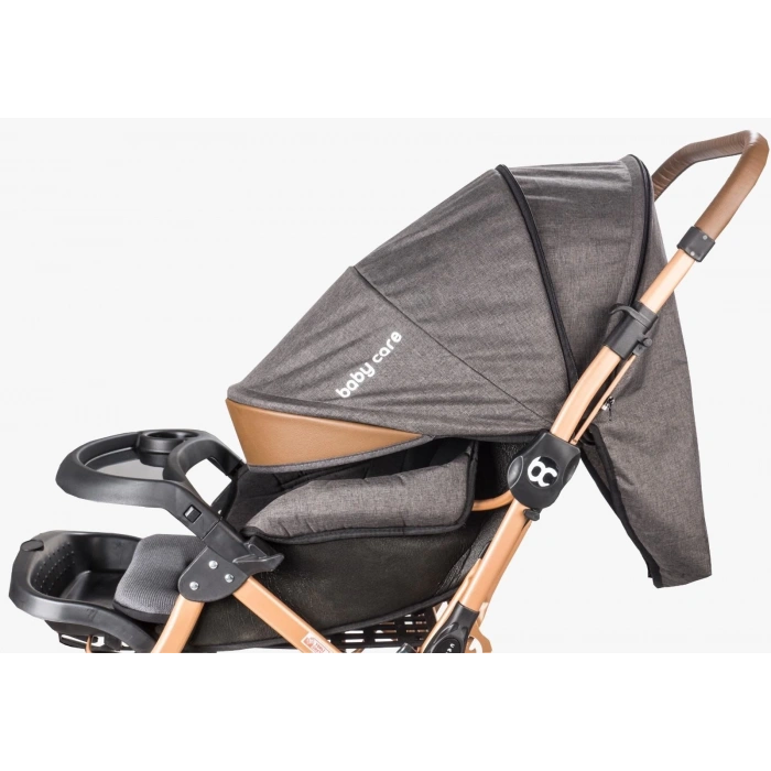 Baby Care 65 Capron Çift Yönlü Bebek Arabası Kahve