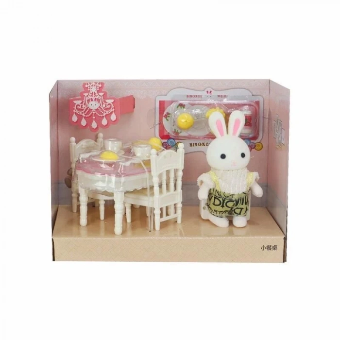 Bay Dreamy Mini Tavşan Aksesuarlı Yemek Masası Seti