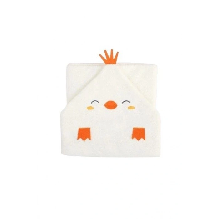 Bebitof Baby Civcivli Bornoz Seti 30038 Ekru