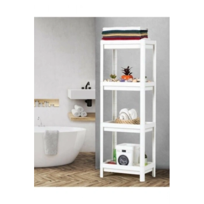 BEYAZ DİKDÖRTGEN RAF ÜNİTESİ PLASTİK (5250)