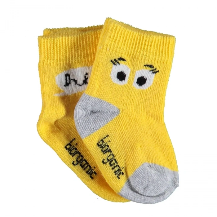 Bibaby Biorganic Hi Kız 2Li Çorap 68403 Sarı