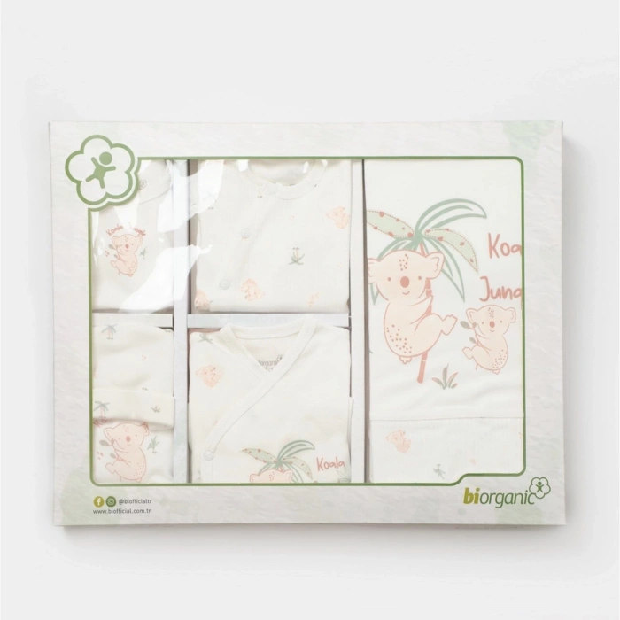 Bibaby Biorganic Koala Jungle 10Lu Hastane Çıkış Seti 63226 Pembe