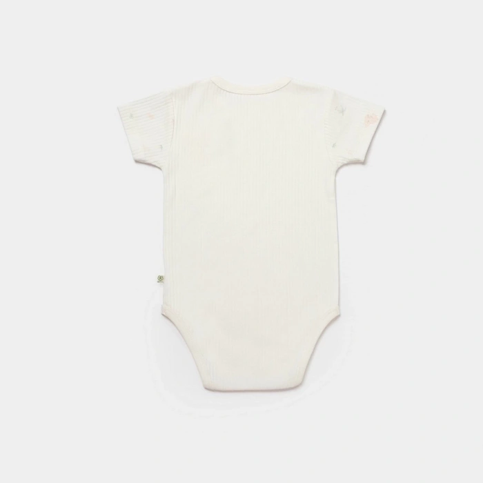 Bibaby Biorganic Koala Jungle Kısa Kol Bebek Body 56972 Pembe