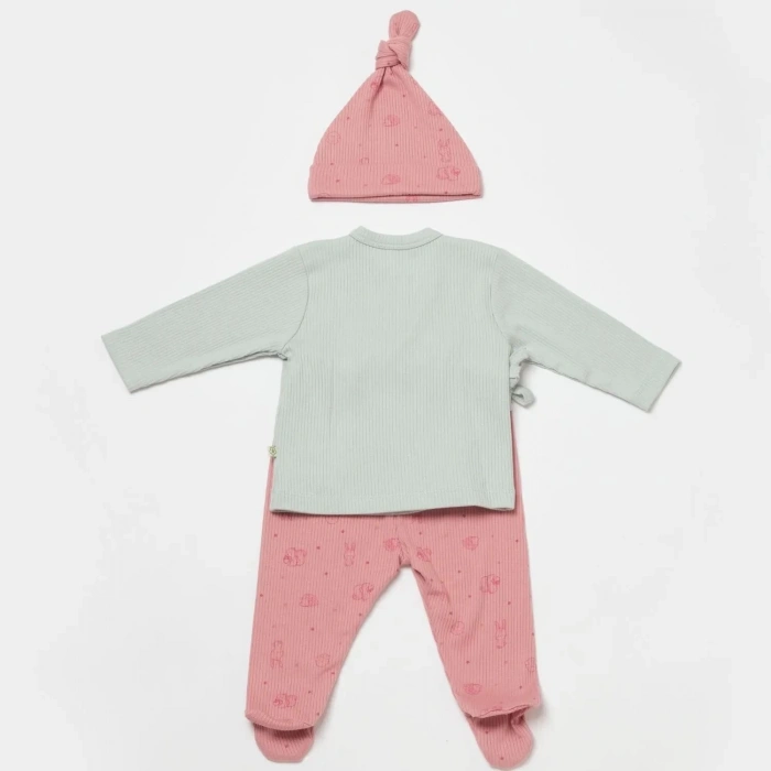 Bibaby Biorganic Modal Play With Me 3Lü Zıbın Set 58035 Mint