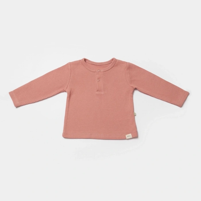 Bibaby Biorganic Waffle Smile 2Li Takım 59785 Red-Brown