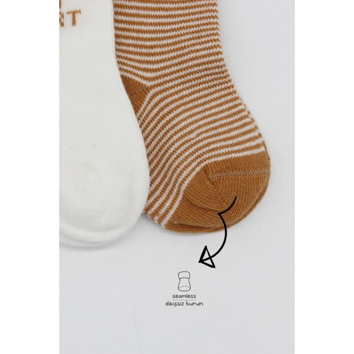 Bistyle 3Lü Penye Soket Çorap BS10110 Hardal