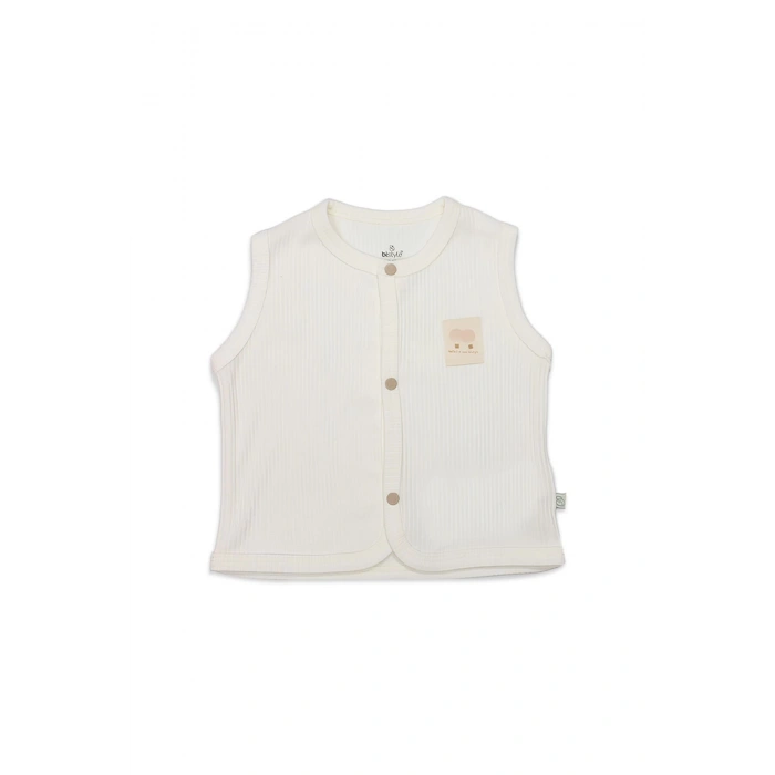 Bistyle Modal Flying Balloons Bebek Yelek BS18110 Ekru