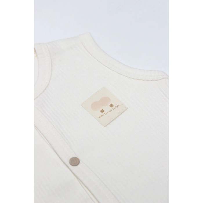 Bistyle Modal Flying Balloons Bebek Yelek BS18110 Ekru