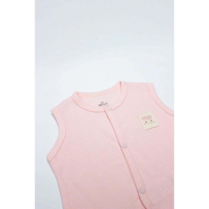 Bistyle Modal Flying Balloons Bebek Yelek BS18110 Pembe