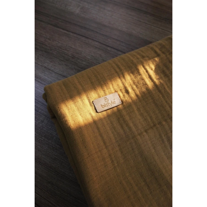 Bistyle Müslin Battaniye 120x120 Cm 70101 Hardal