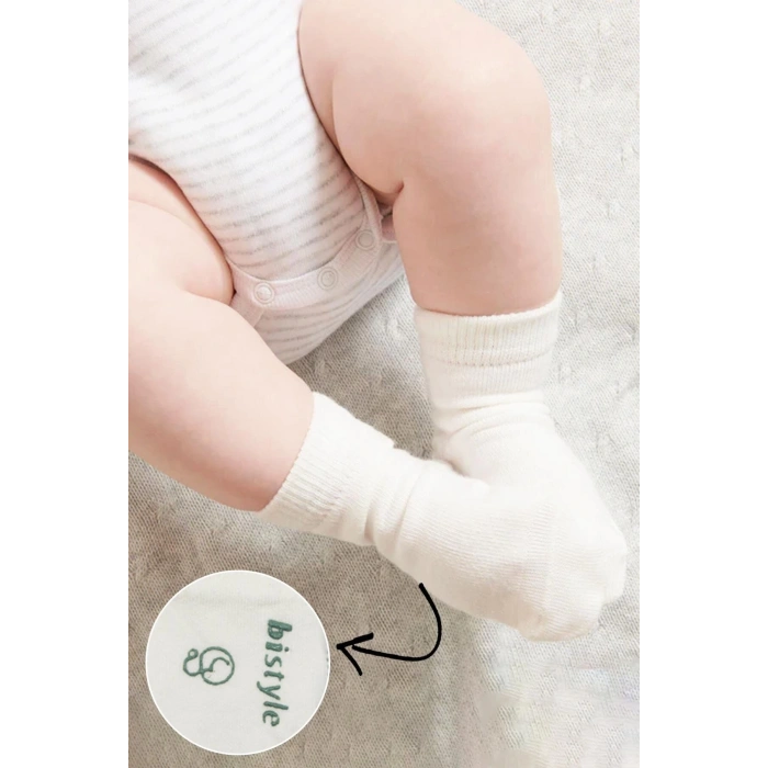Bistyle Puanlı Kaymaz Penye Soket Çorap 3Lü BS10108 Nil