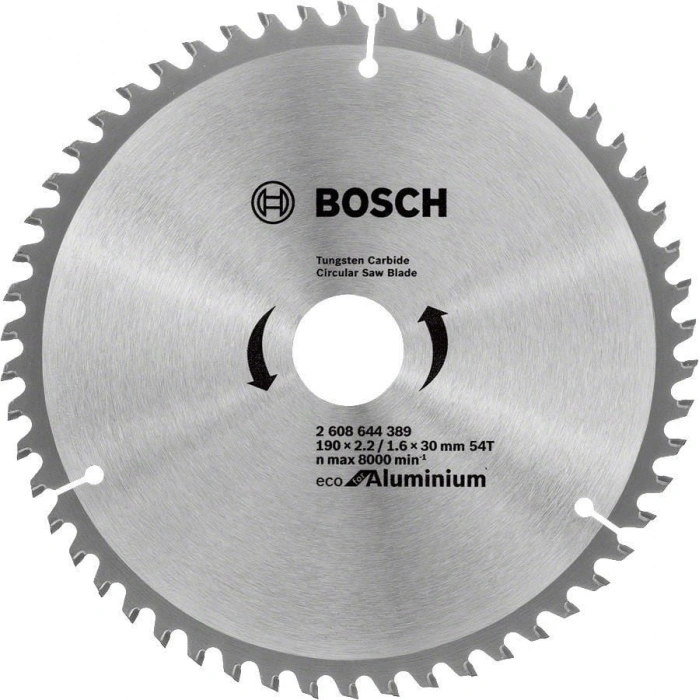 Bosch Alüminyum Daire Testere Bıçağı 190x30 mm 54 Diş